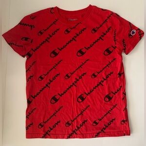 Champion T-Shirt Red Youth Boys Size M